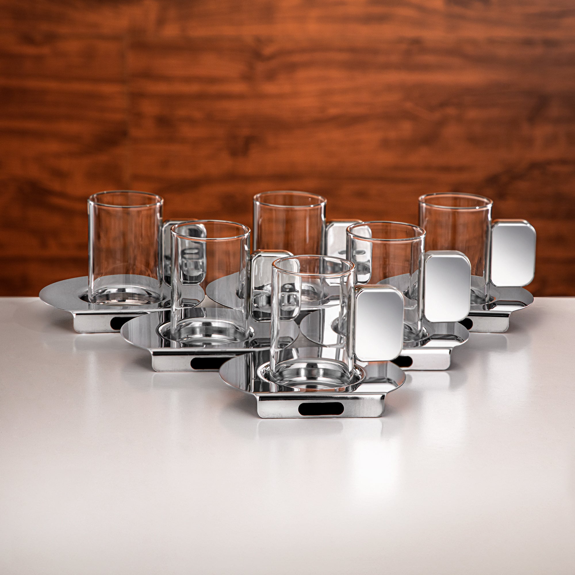 Almarjan Serving Set 24-Piece Silver