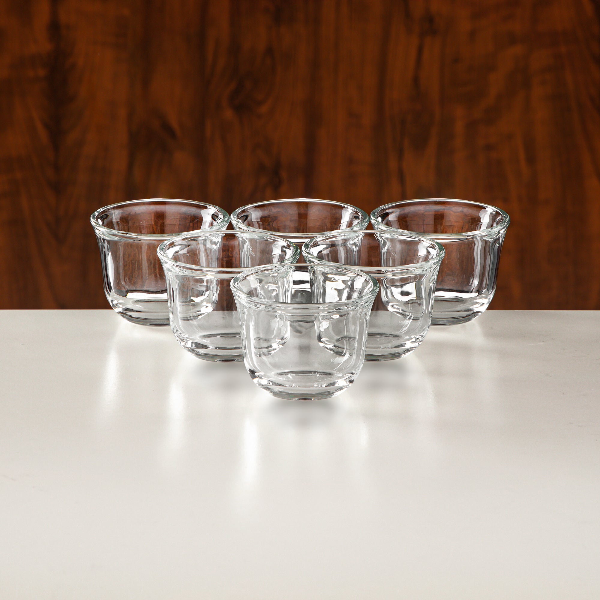 Almarjan Tea Set 18 Pieces Matt Nickel & Matt Gold