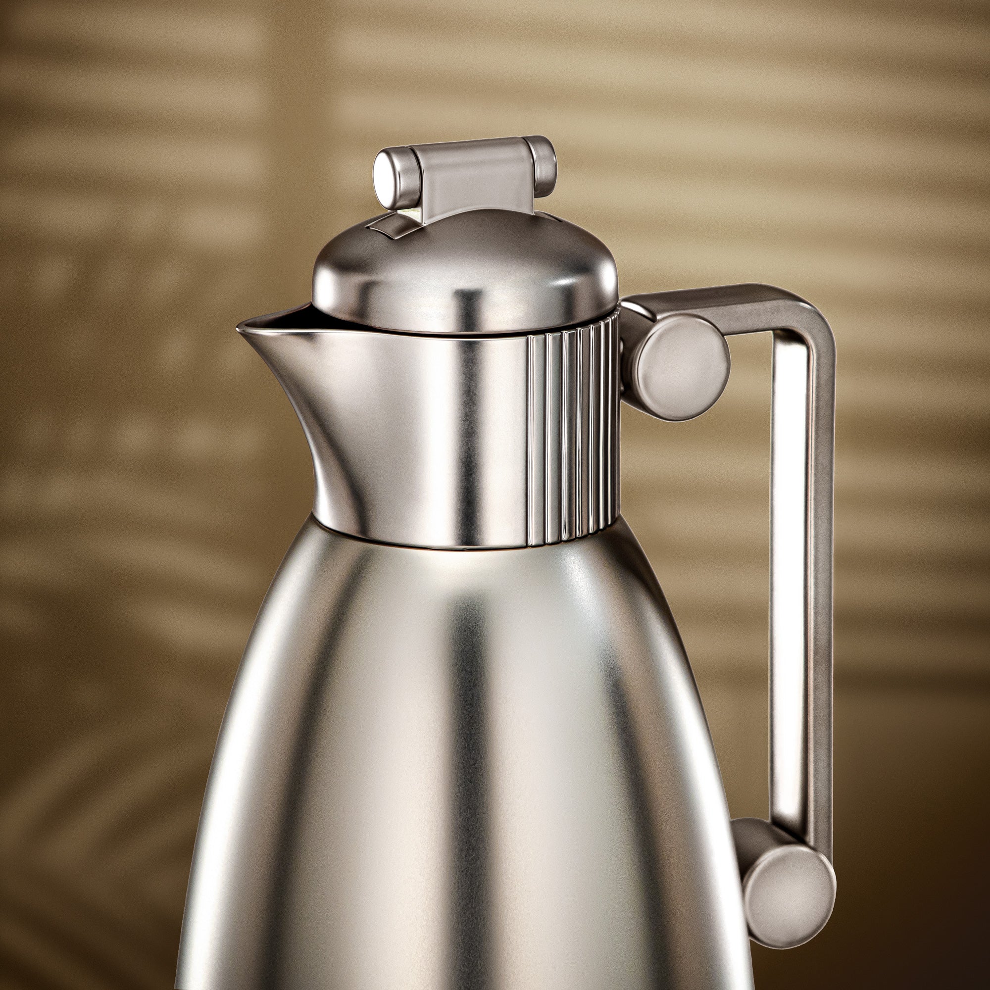 Almarjan Vacuum Flask Set 0.7L & 1L Matt Nickel