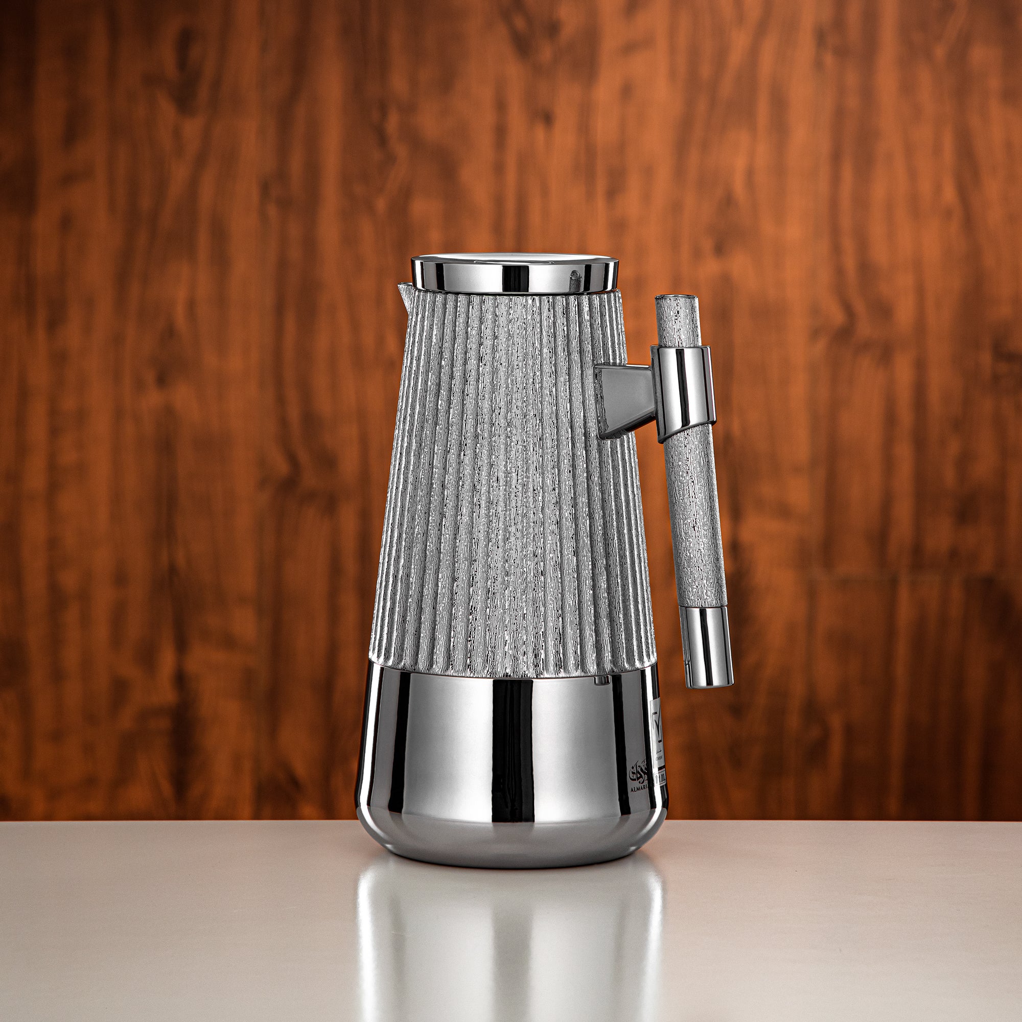 Almarjan Vacuum Flask Set 1L + 1L Silver