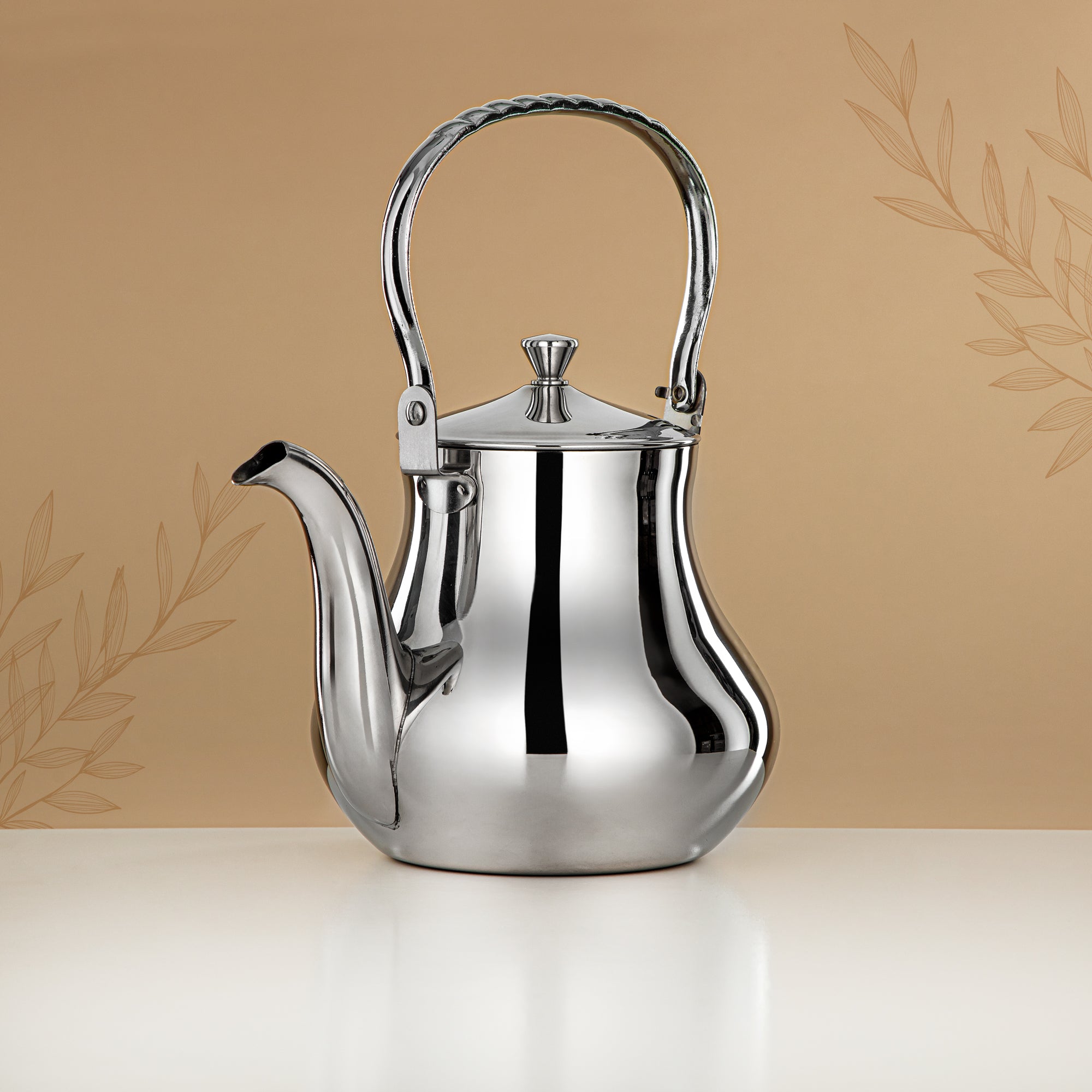 Almarjan Tea Kettle 2L Silver – Elegance