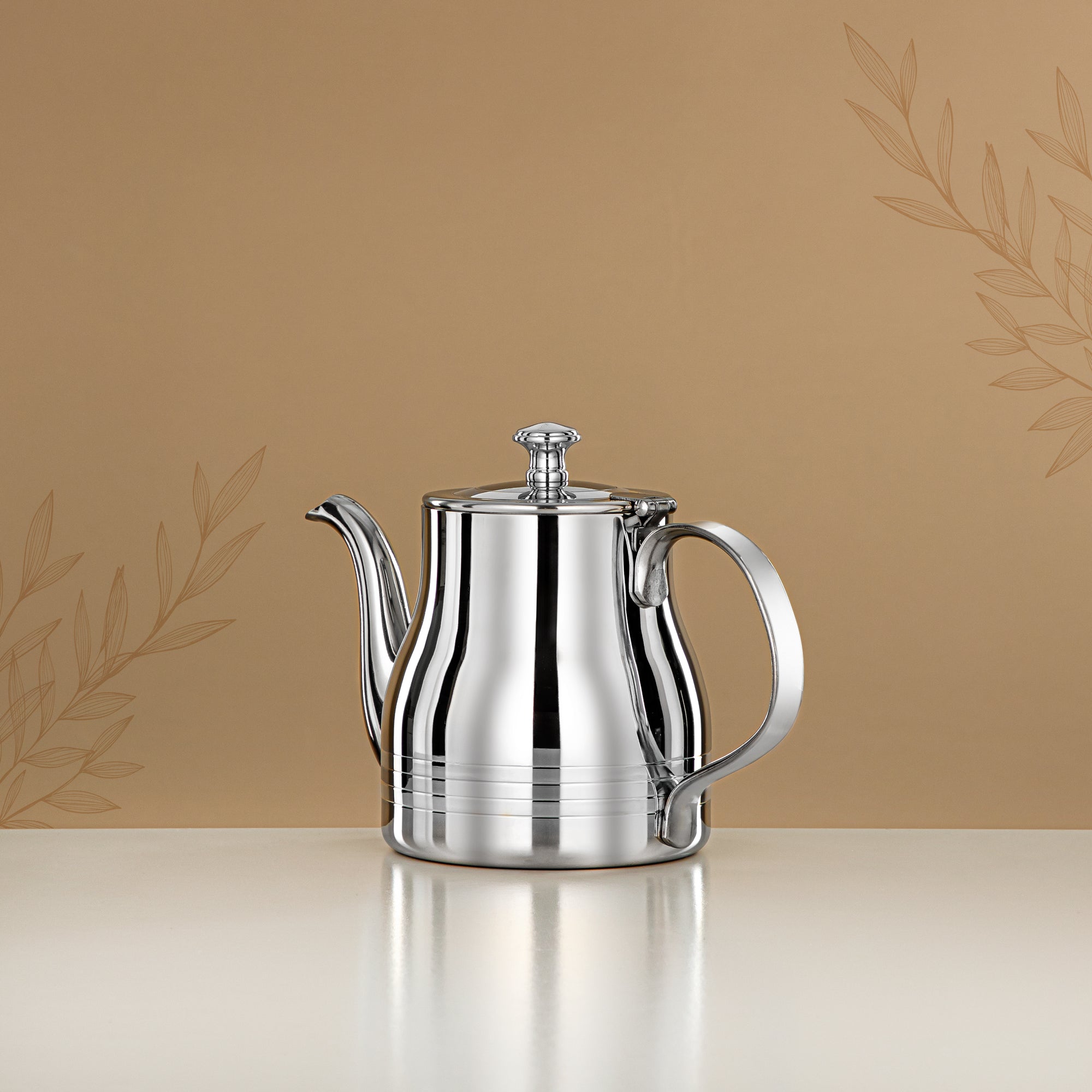 Almarjan Teapot Stainless Steel 0.7L – Elegance