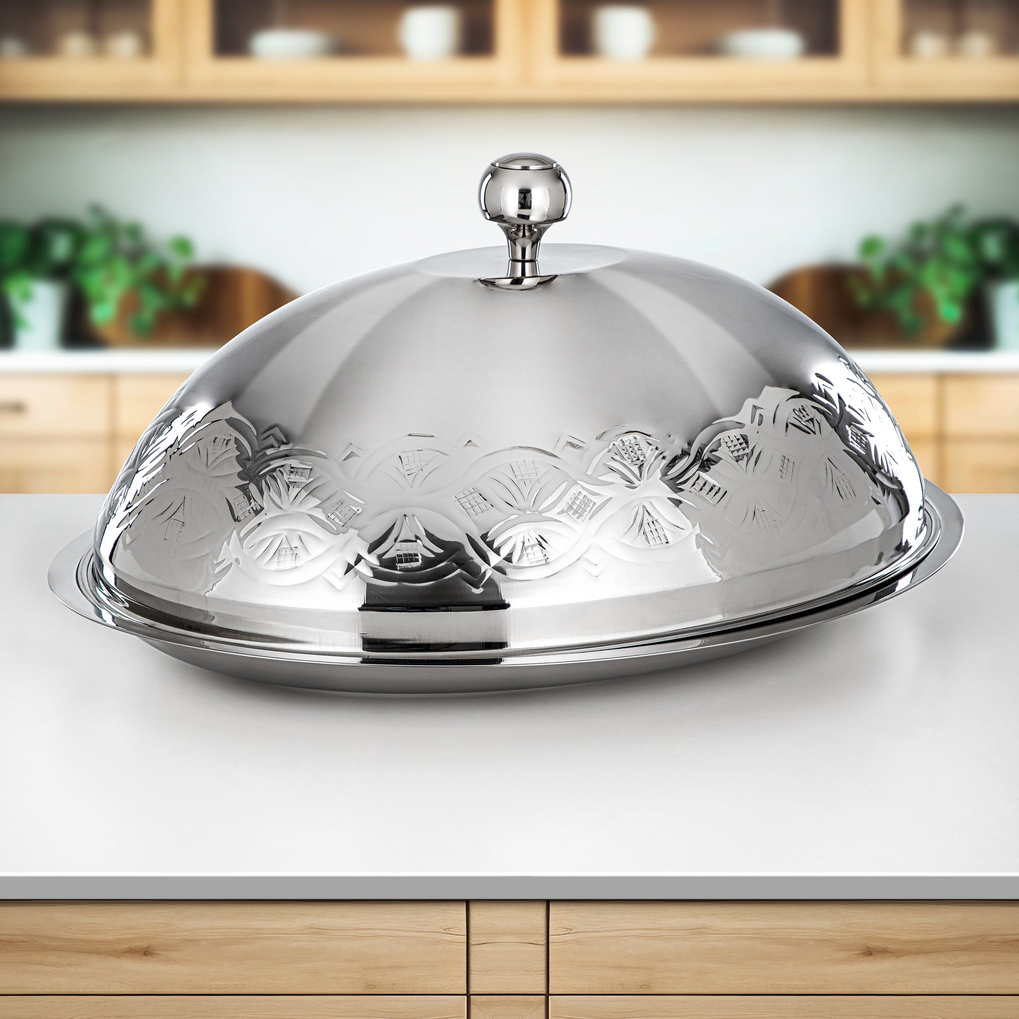 almarjan Koozy Tray 75 cm Silver (STS0293306)