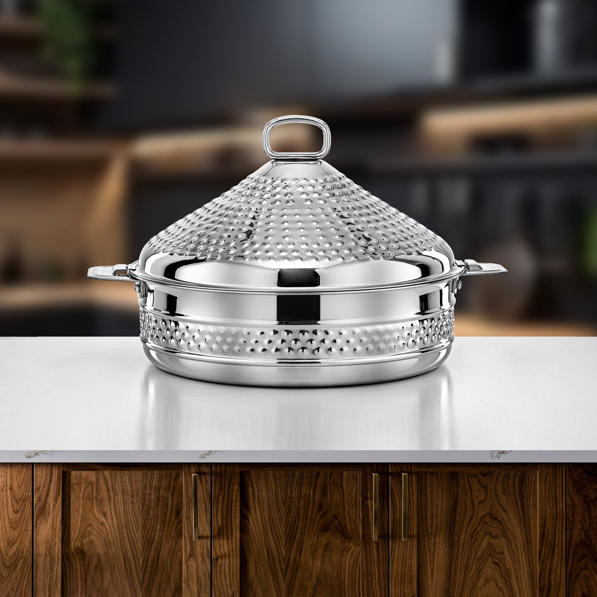 Almarjan Hot Pot Stainless Steel 30cm Silver – Abeer