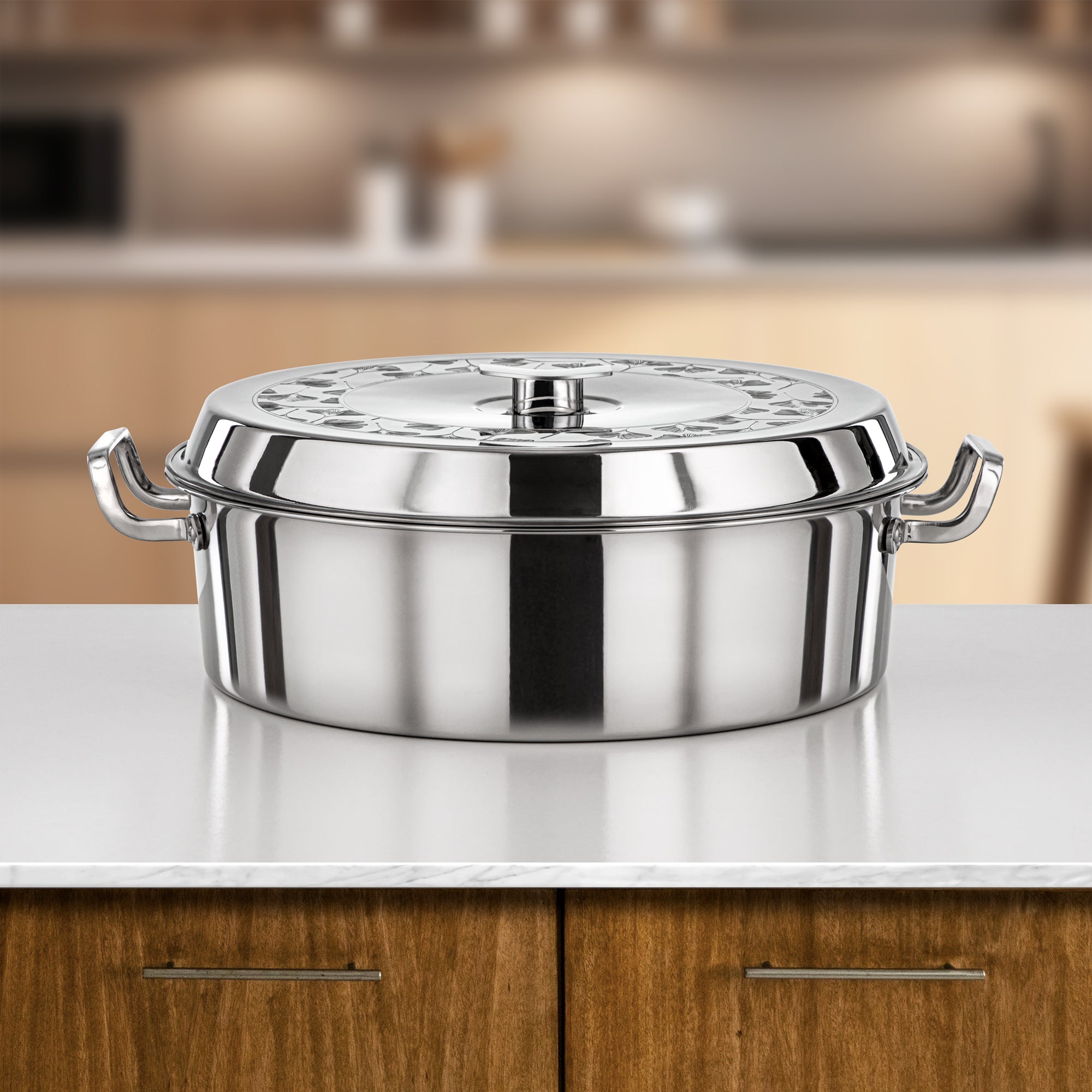 Almarjan Badr Hot Pot 35cm Silver