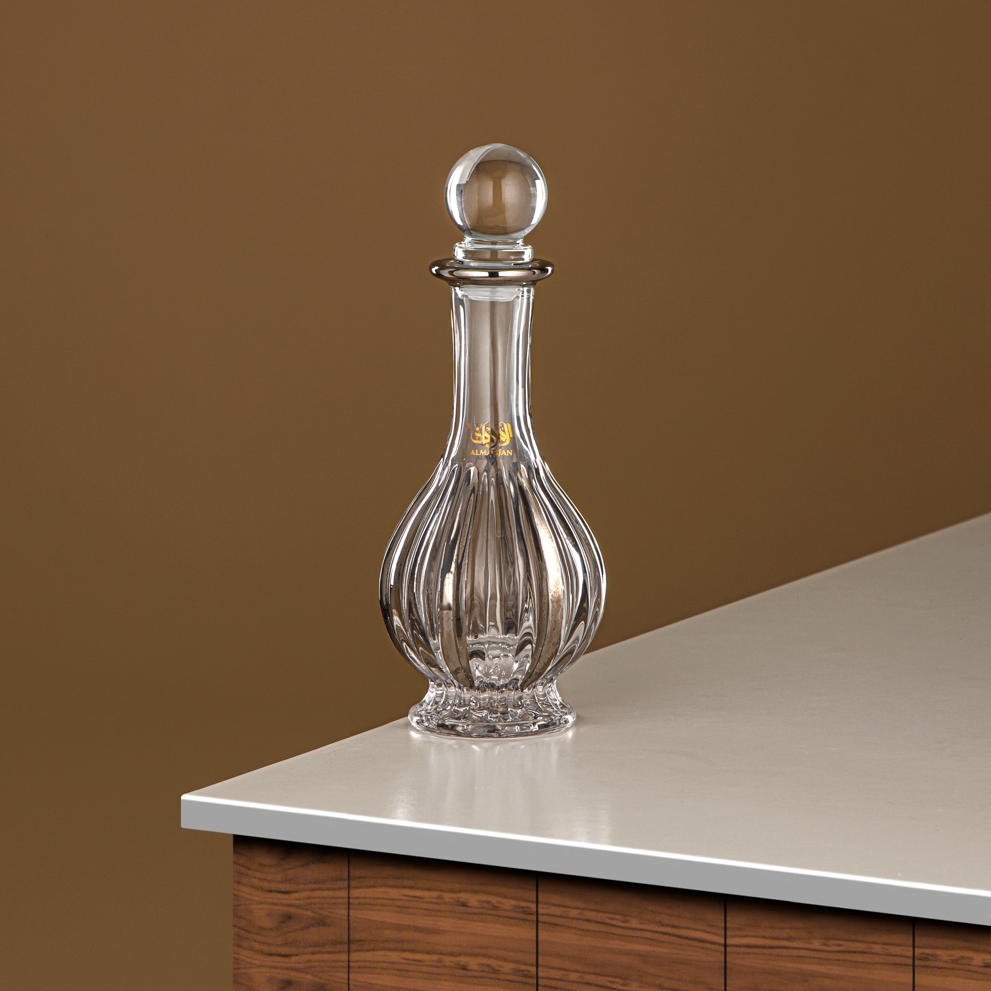 زجاجة عطر المرجان 200 مل (VR-D22-5-Silver) - زجاج بمقبض بجعة | مجموعة البجعة