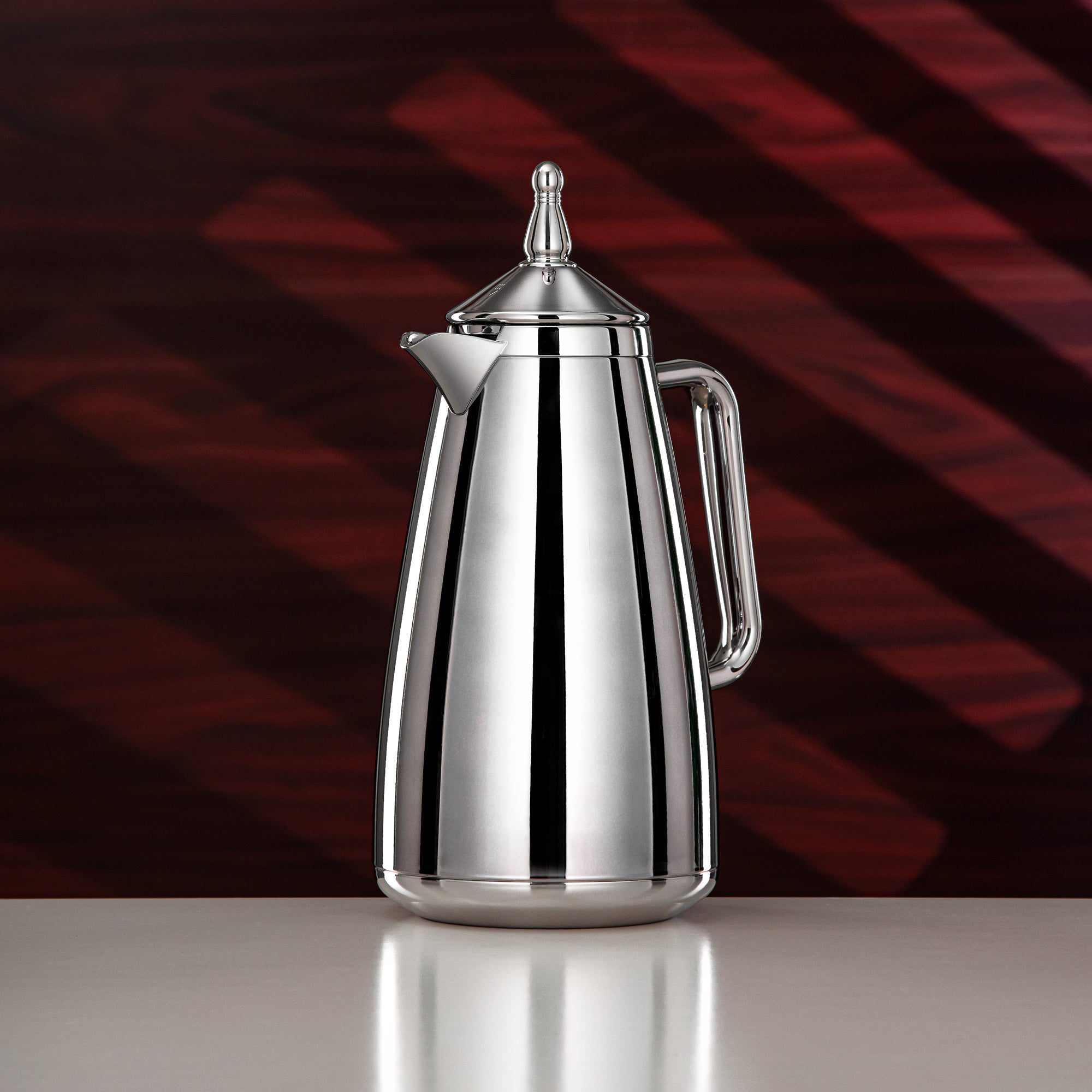 Almarjan Vacuum Flask Set 1L + 1L Silver – Glass Liner – XHP-C1000/D1000 C