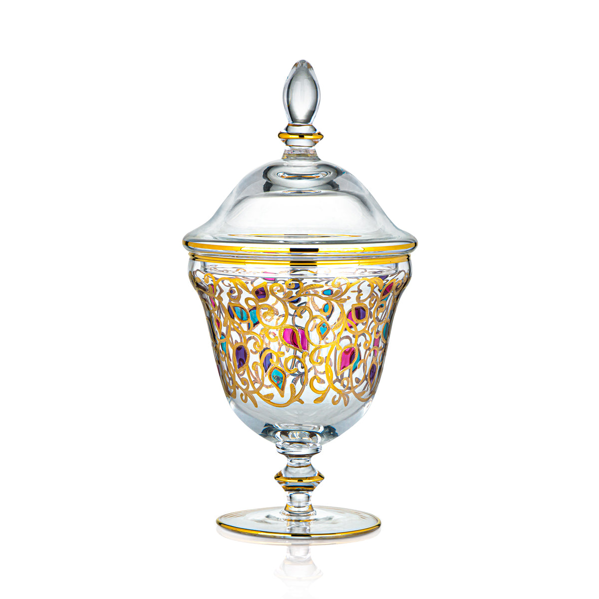 وعاء حلوى زجاجي من كومبي 13 سم G977Z-11/27/270