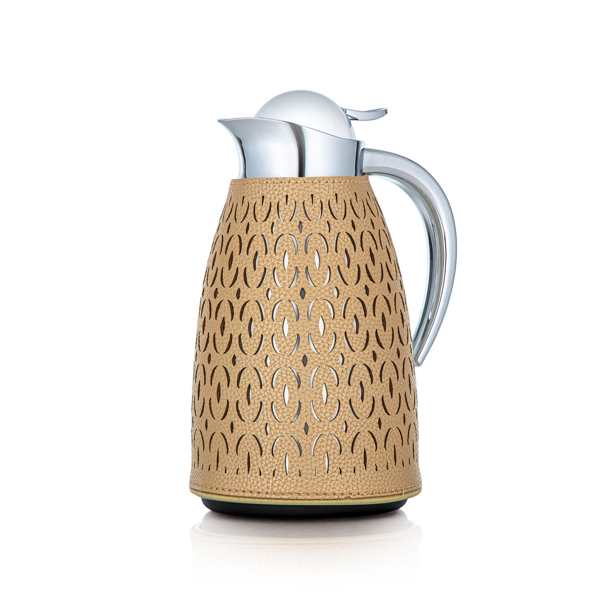 Almarjan 2 Pieces Vacuum Flask Set Beige & Silver - HLBF17-11