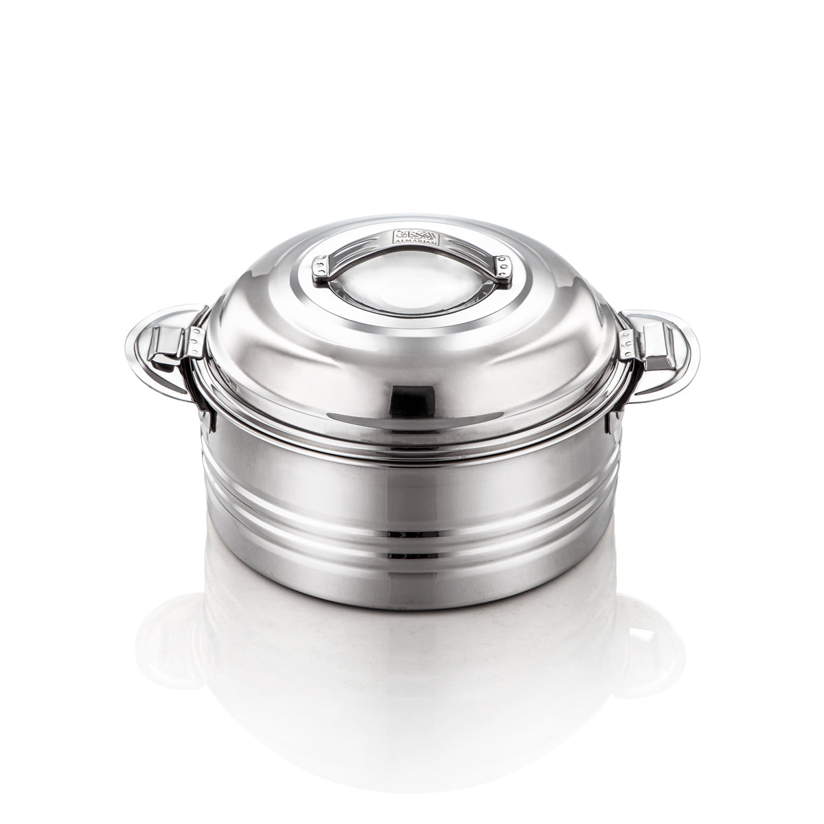 Almarjan 4 Pieces Mini Collection Stainless Steel Hot Pot Set Silver - H23P10