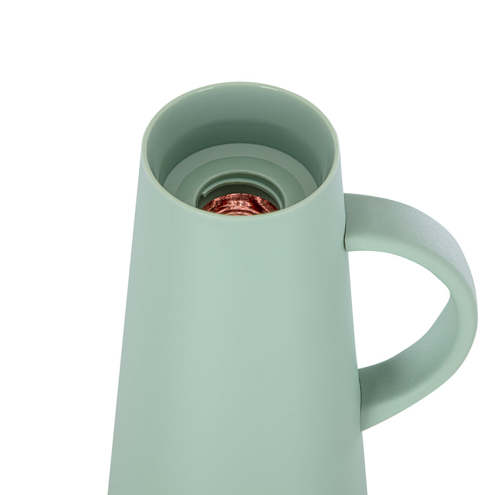 Almarjan 1 Liter Vacuum Flask Green & Silver - 75410-SA