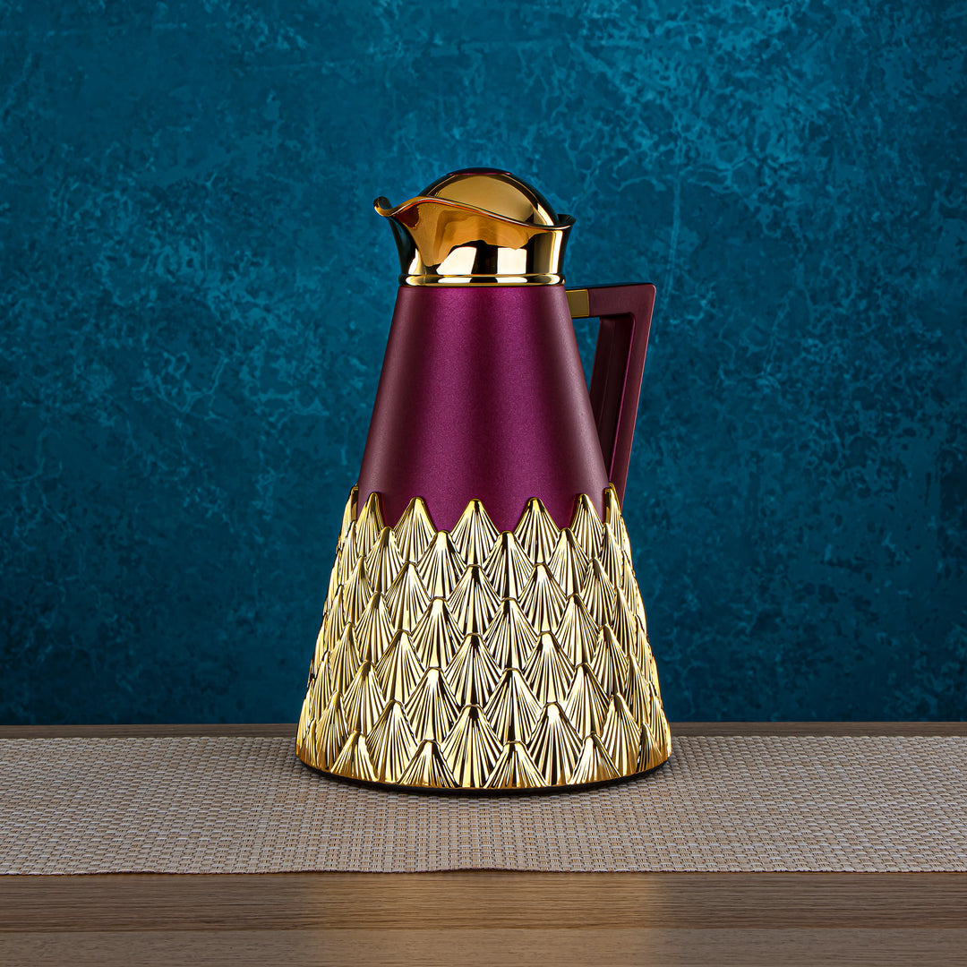 Almarjan 2 Pieces Vacuum Flask Maroon & Gold Set - CBN-CBO MNG