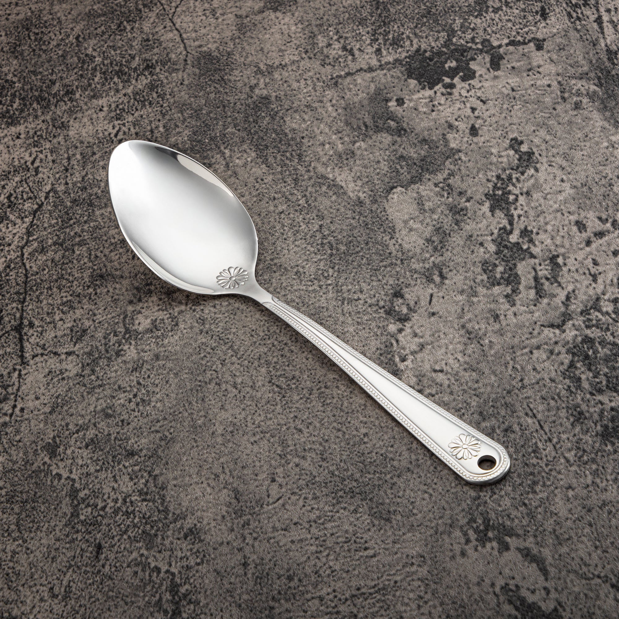 Almarjan Small Pasting Spoon, Stainless Steel, Silver (CUT0010387) Elegant Flatware