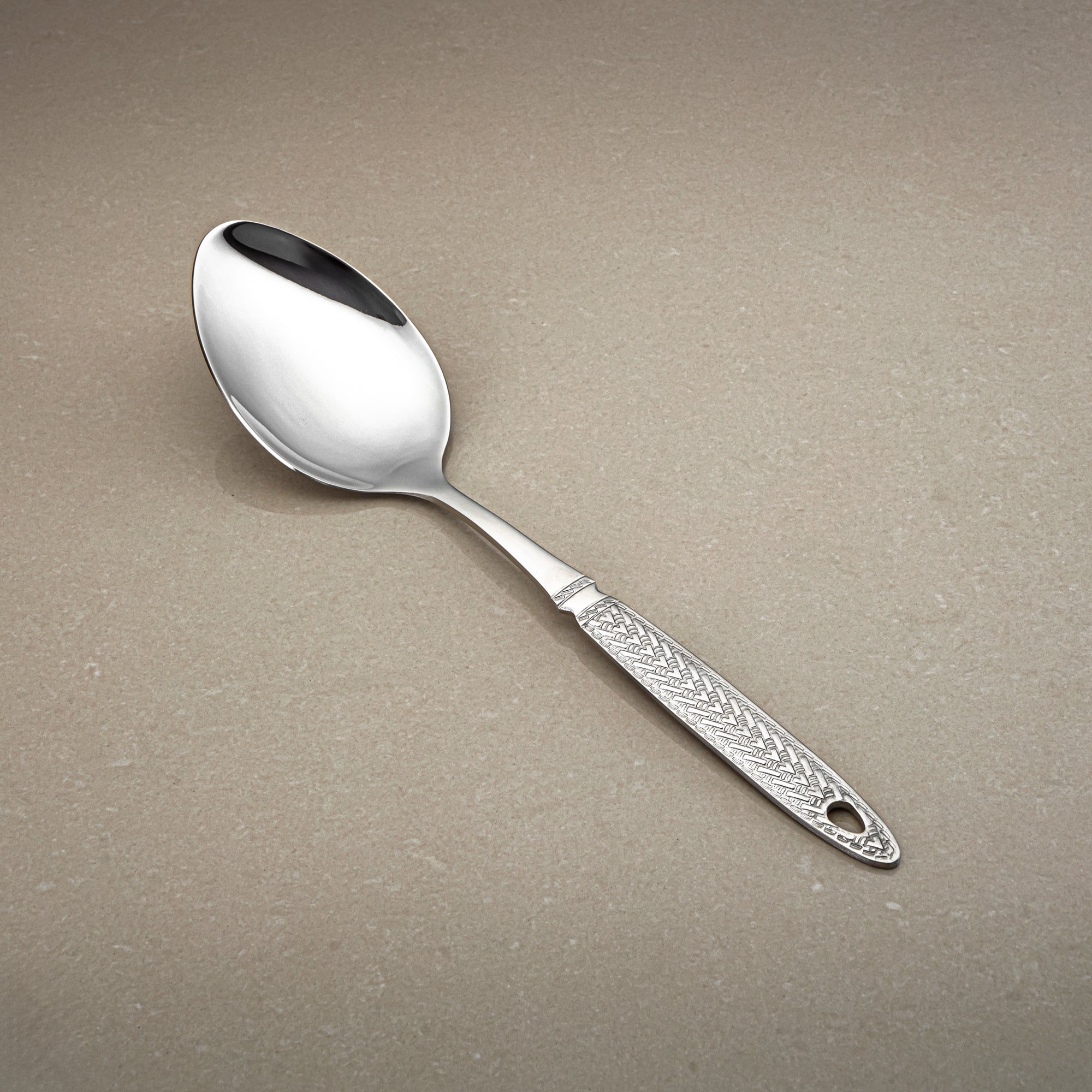 Almarjan Small Pasting Spoon, Stainless Steel, Silver (CUT0010475) Elegant Flatware