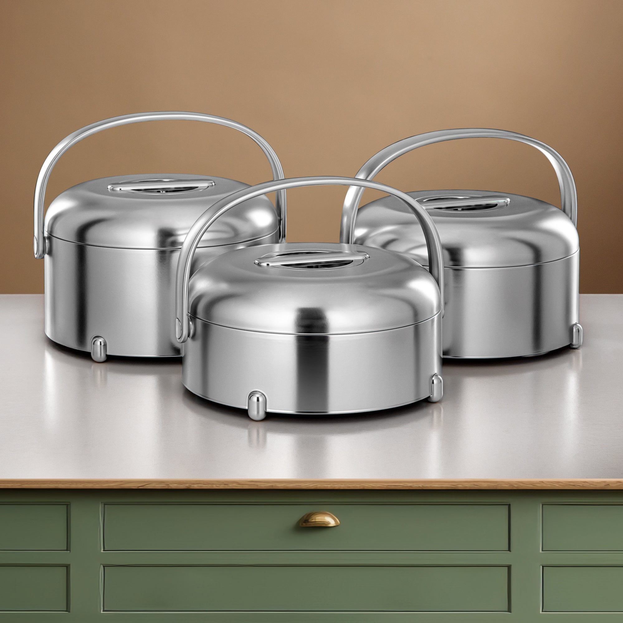 طقم تقديم المرجان ٢٤ قطعة فضي