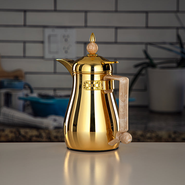 Almarjan 0.35 Liter Vacuum Flask Gold - FG803-035 PBG/G