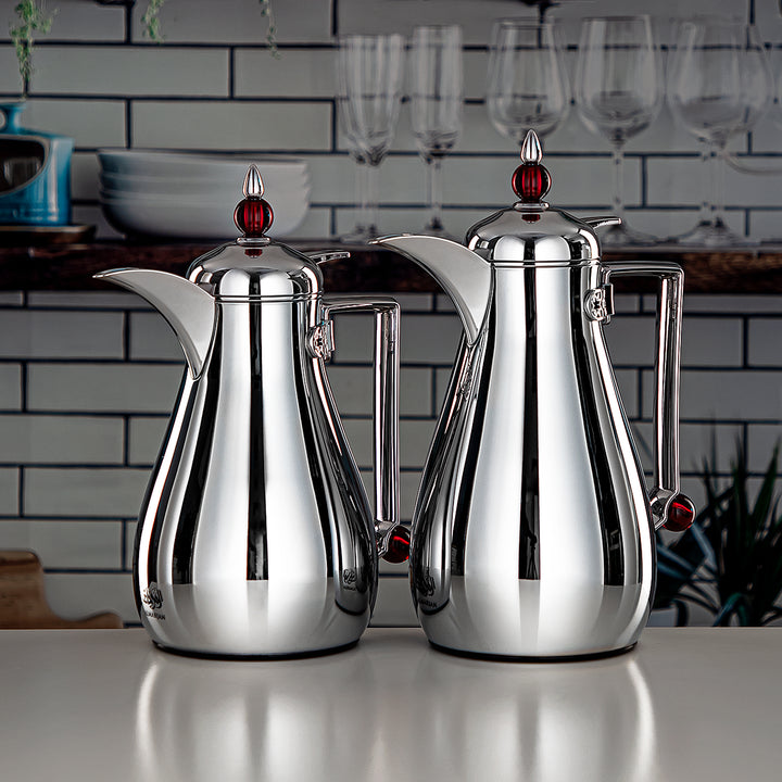 Almarjan 2 Pieces Vacuum Flask Set Silver - FG803-070/100 MAR/C