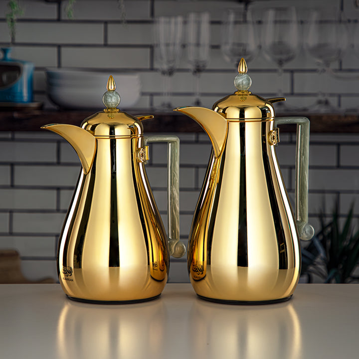 Almarjan 2 Pieces Vacuum Flask Set Gold - FG803-070/100 PIV/G