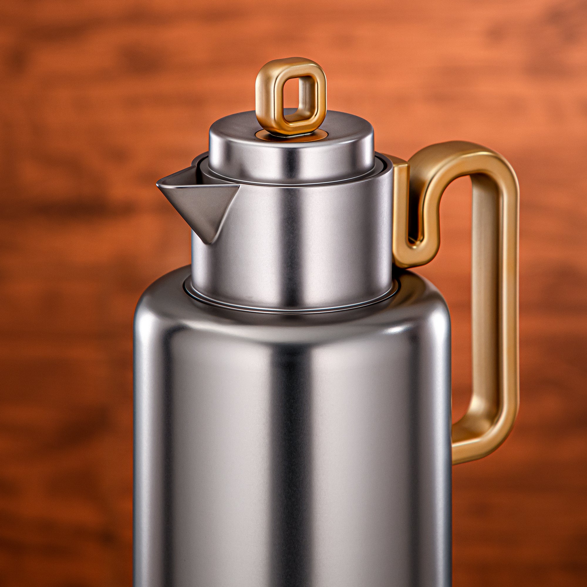 Always Almarjan Vacuum flask Set 0.5 liter + 1 liter Matt nickel & matt gold (FG815-050/100 MNI/MG)