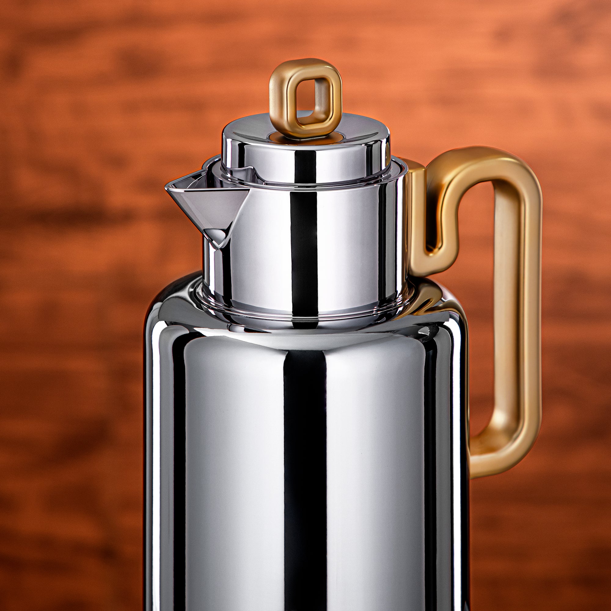 Always Almarjan Vacuum flask Set 0.5 liter + 1 liter silver & matt gold (FG815-050/100 MC/MG)