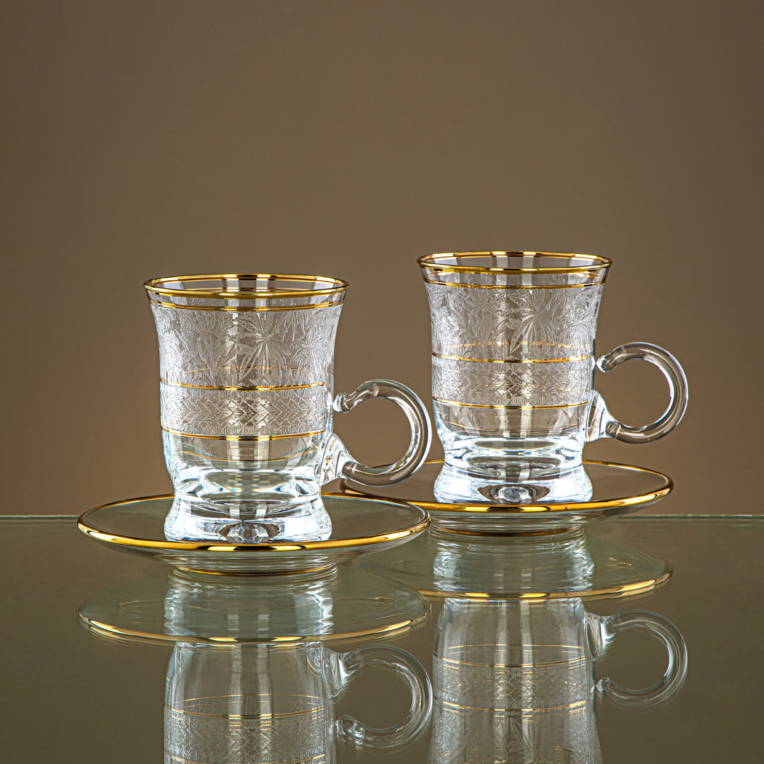 Combi 6 Pieces Glass Tea Cup Set - G1056AZ-35/11