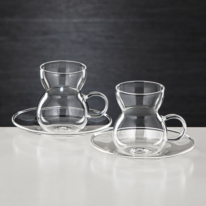 Almarjan 6 Pieces Borosilicate Glass Tea Cup - GLS0010104