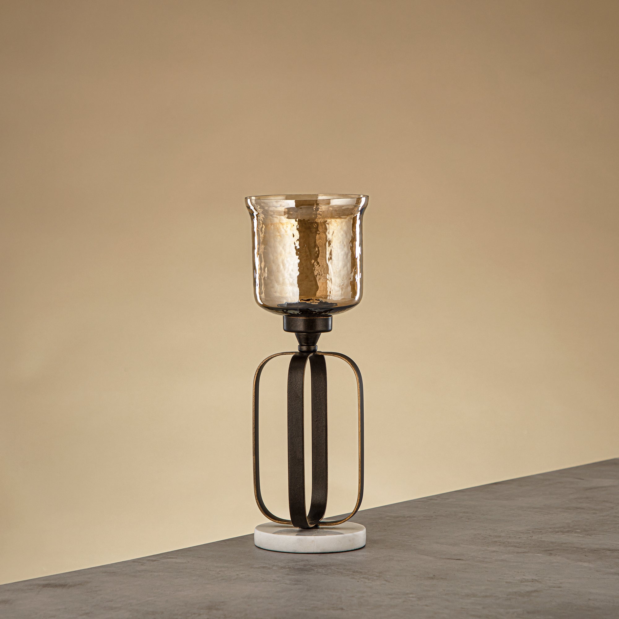 Almarjan Votive Holder 32cm Dark Bronze