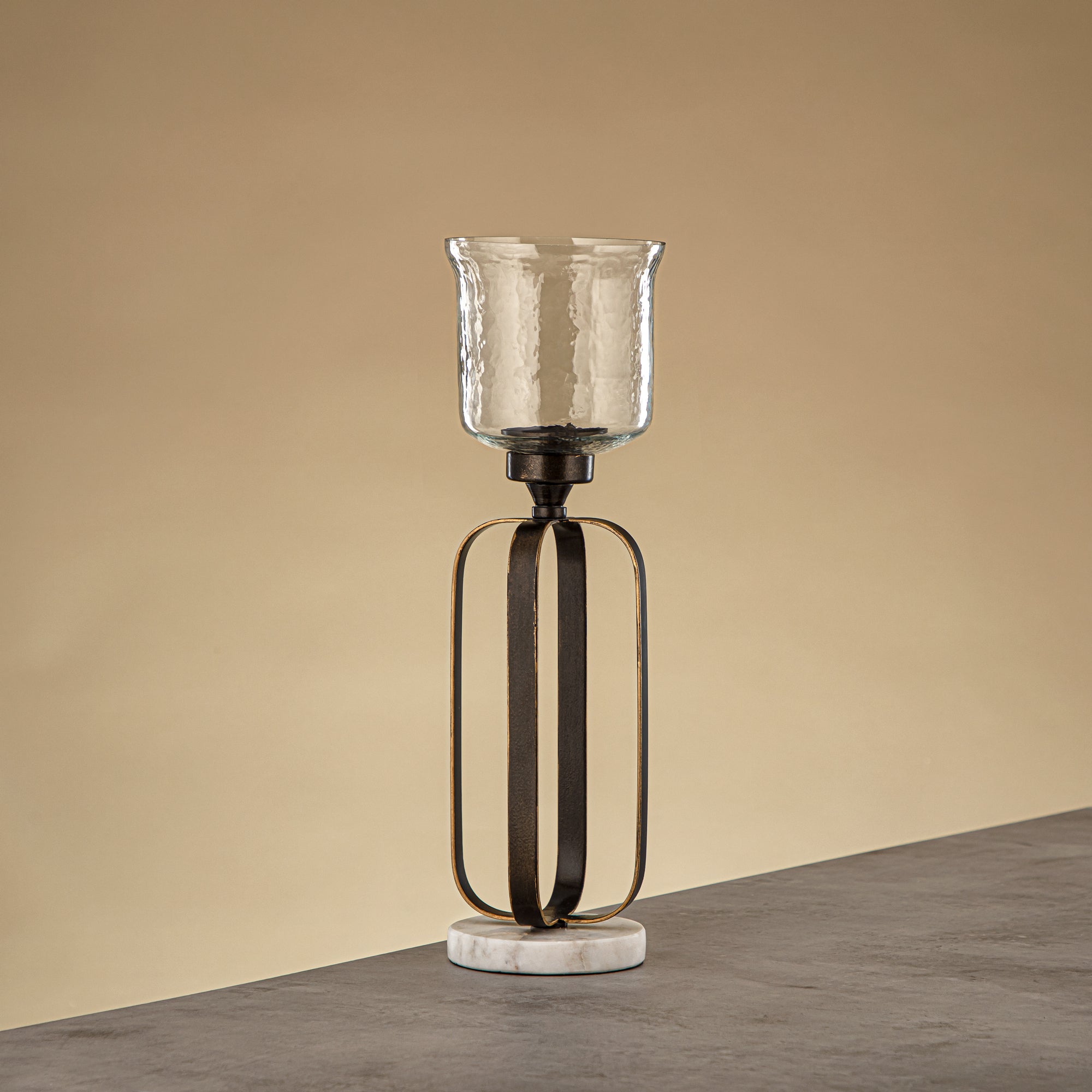 Almarjan Votive Holder 37cm Dark Bronze