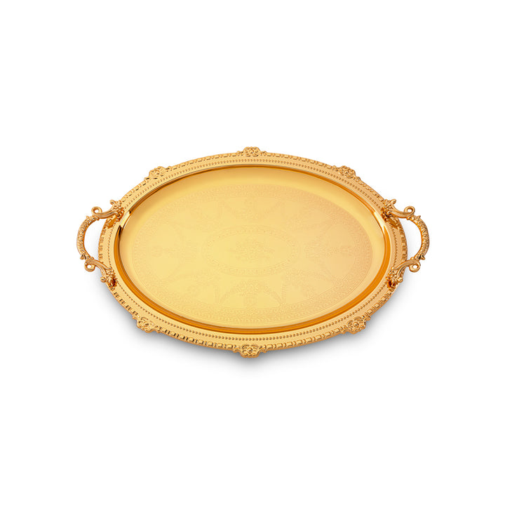 Almarjan 3 Pieces Serving Tray Set Gold - HT220933