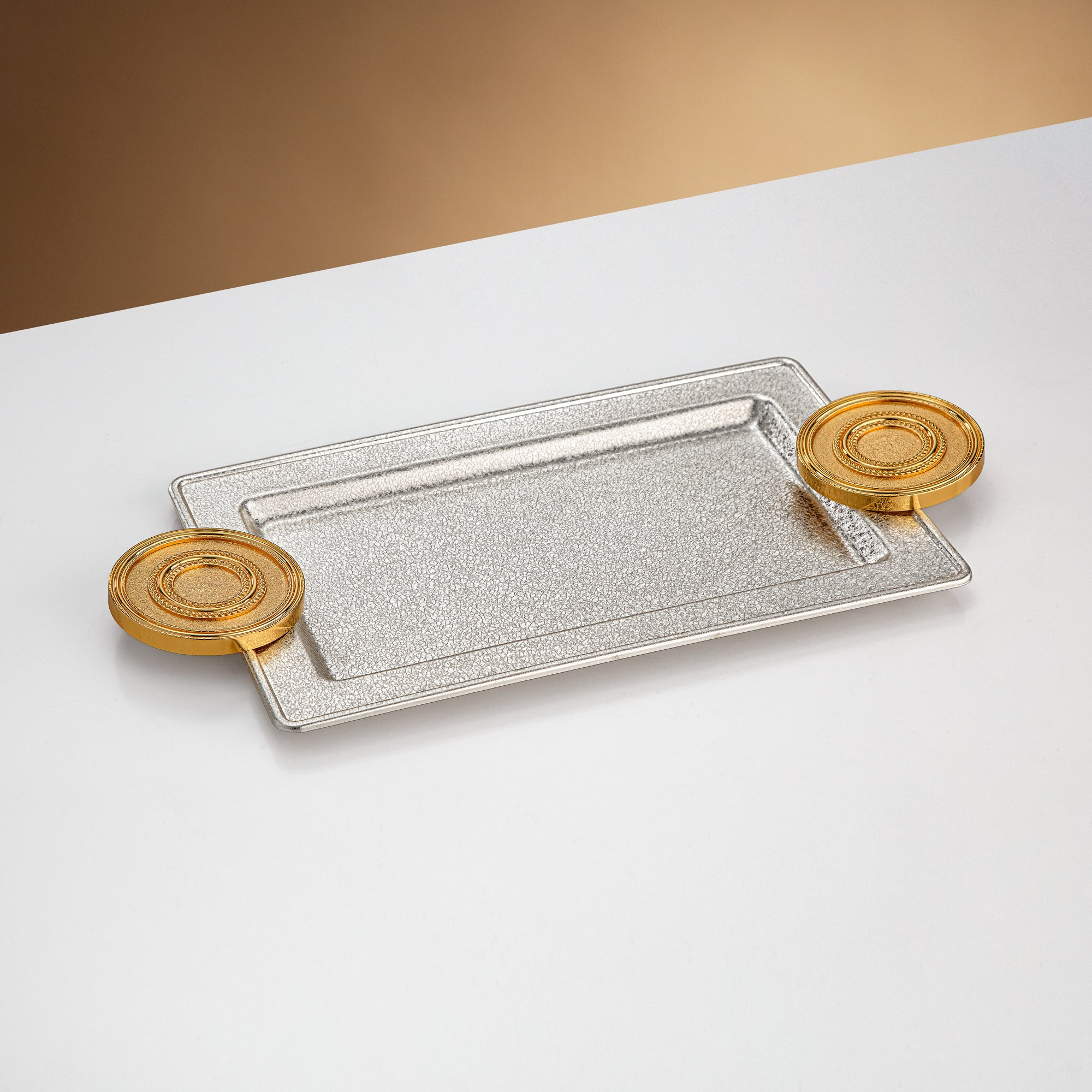 Almarjan Incense Burner Set 3-Piece Silver & Gold