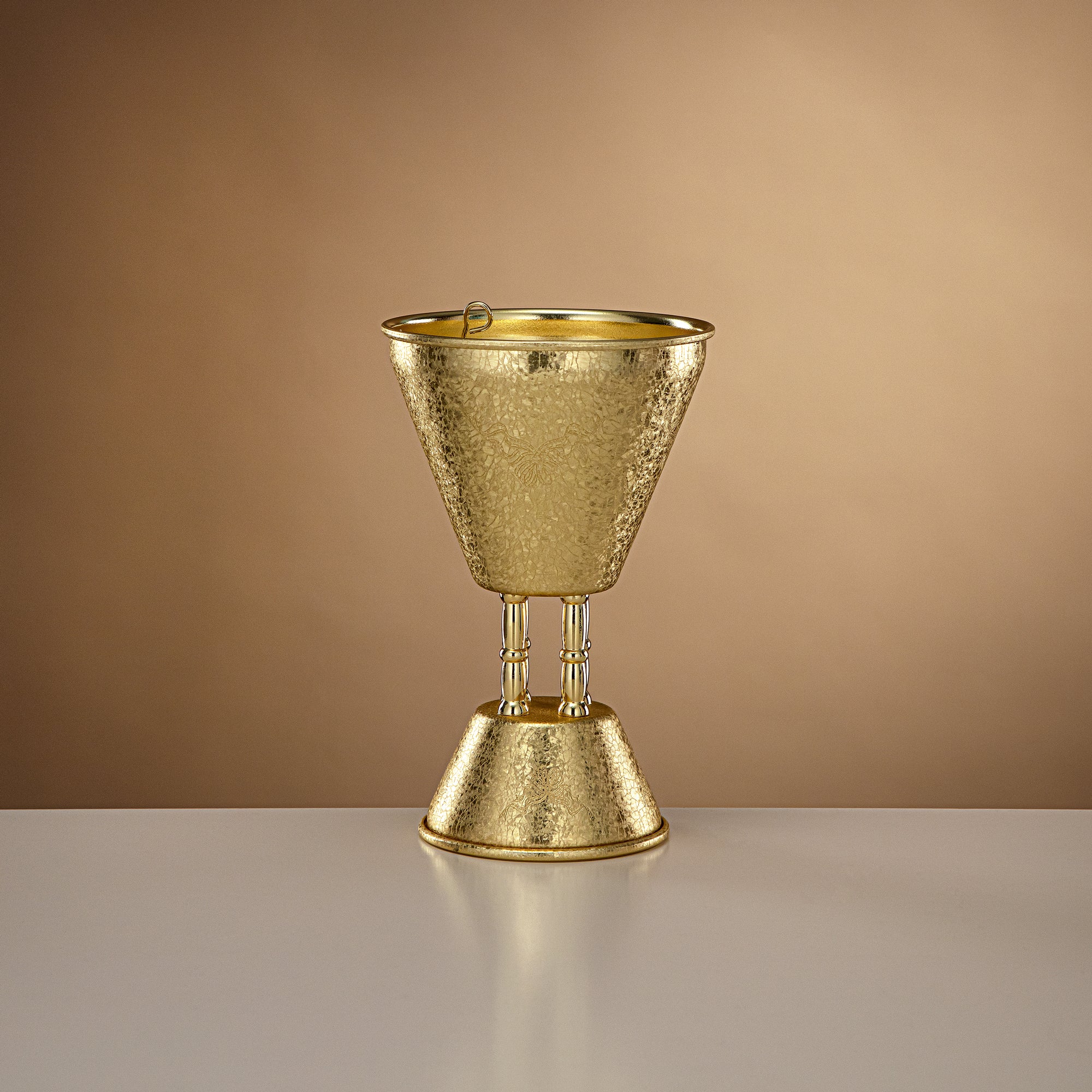 Almarjan Incense Burner Copper Crackle 21cm