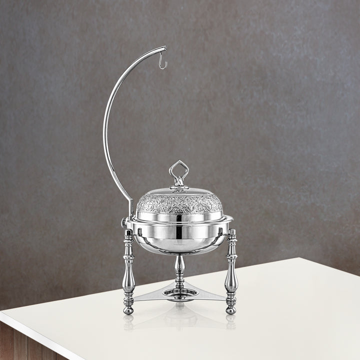 Almarjan 4 Litres Laiton Chafing Dish Argent - MD-2919B