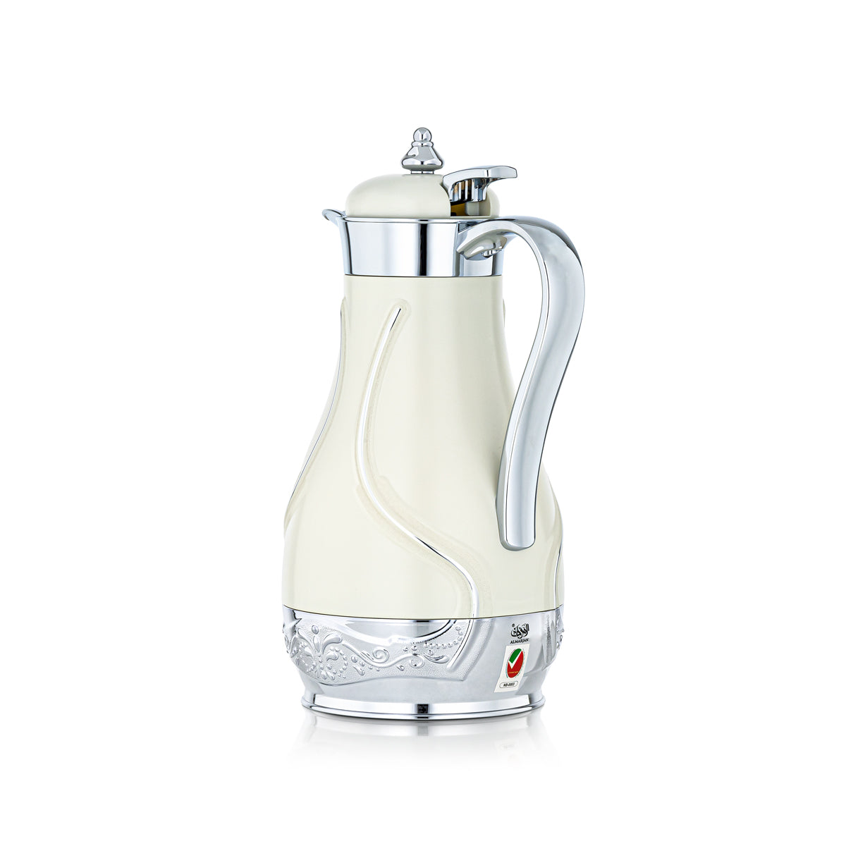 Ensemble de 2 flacons isothermes Almarjan blanc et argent - QKP-0700/1000Q330YZC-H195N