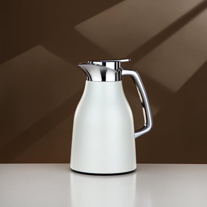 Almarjan 0.7 Liter Vacuum Flask Matt White & Silver - RGC-0700Q330YZC