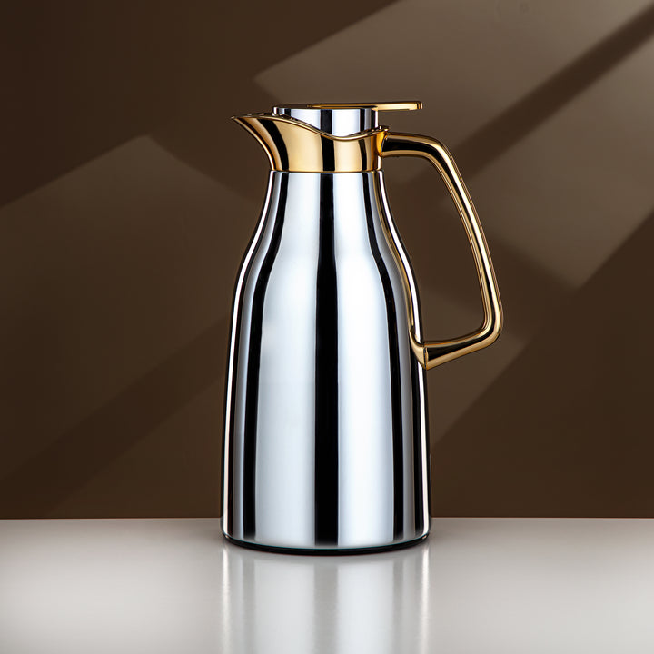 Almarjan 1.3 Liter Vacuum Flask Silver & Gold - RGC-1300CC95