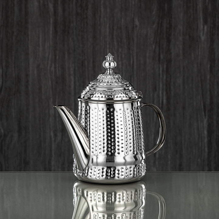 Almarjan 35 Ounce Barari Collection Stainless Steel Teapot Silver - STS0013047