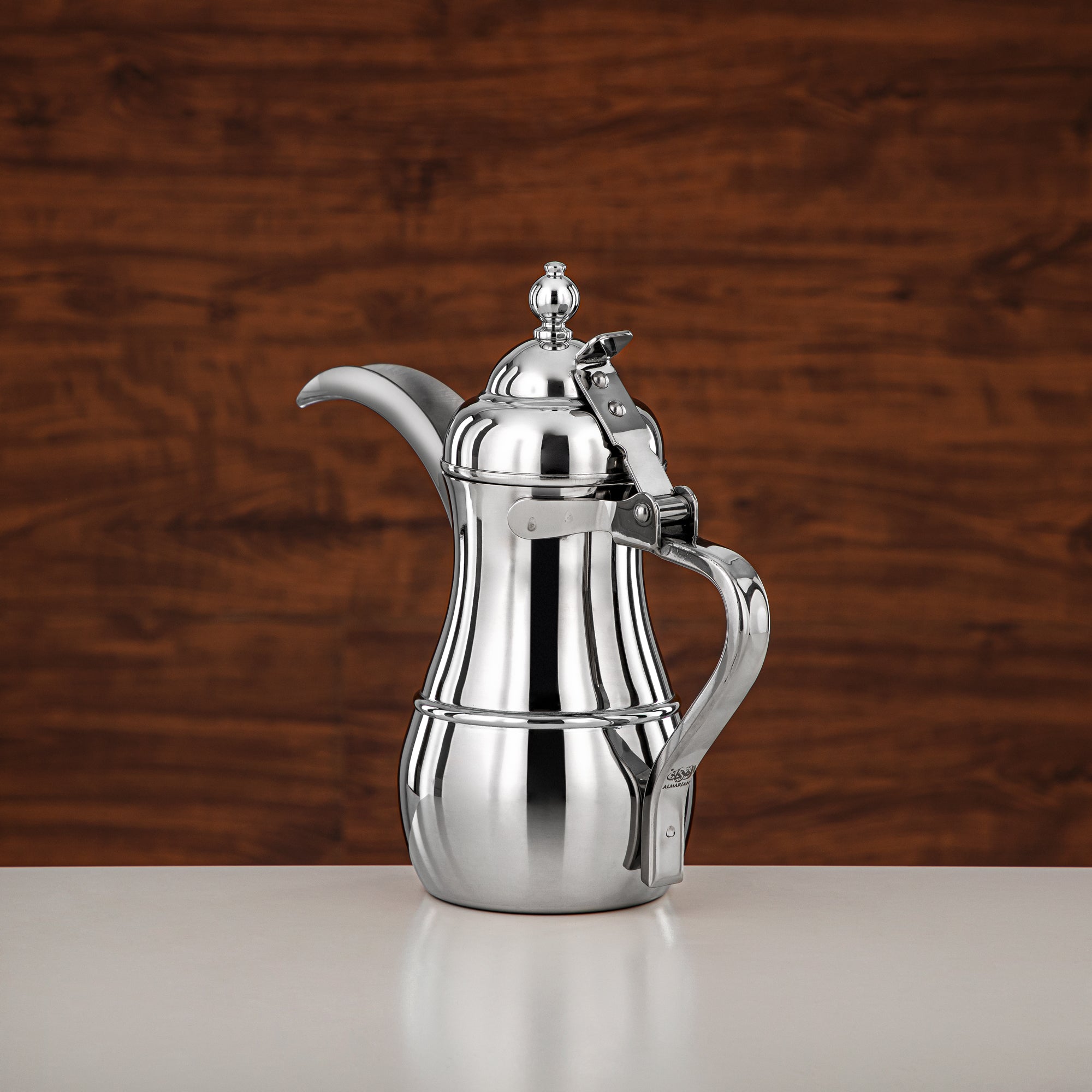 Almarjan Dallah 26oz Silver – Elegance