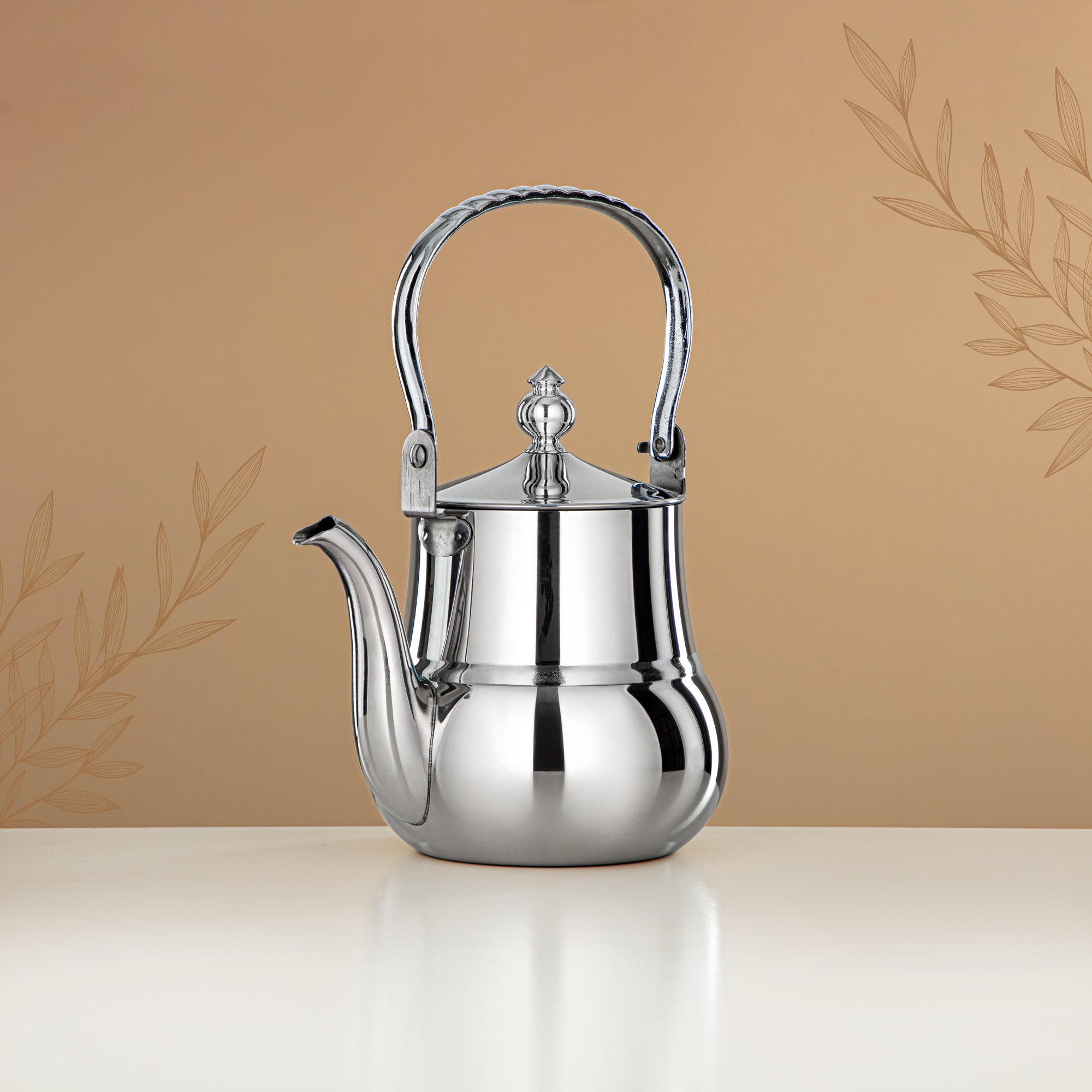 Almarjan Tea Kettle 1L Silver – Elegance