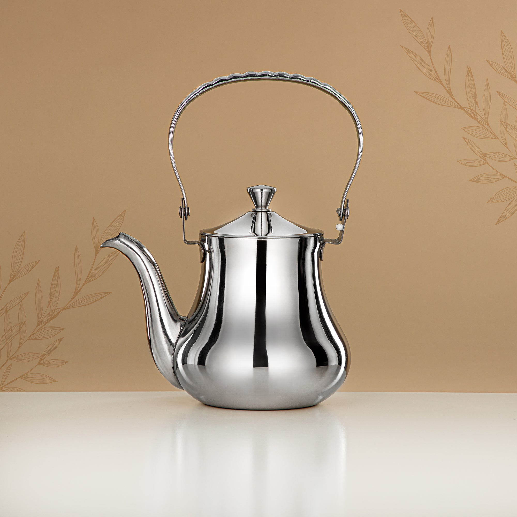 Almarjan Tea Kettle 0.8L Silver – Elegance