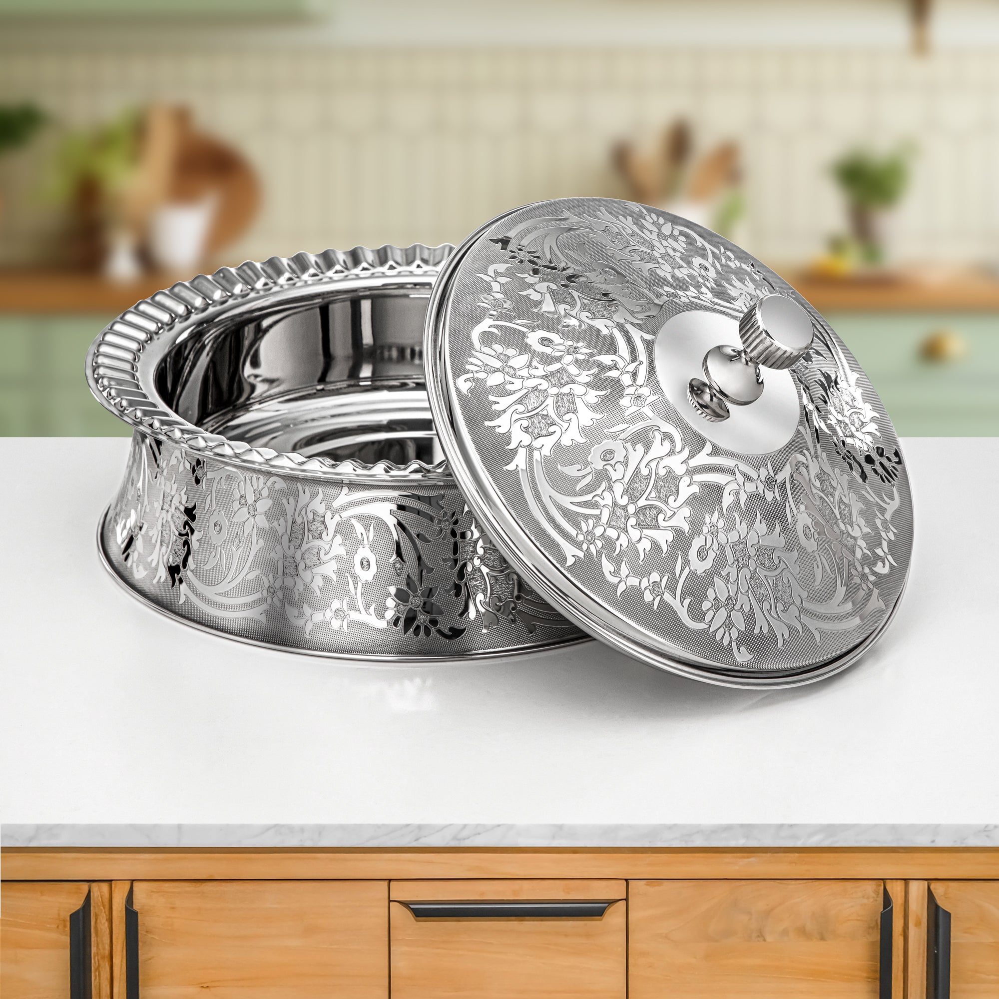 Almarjan Hot Pot Stainless Steel Set of 3 – Afrah Collection