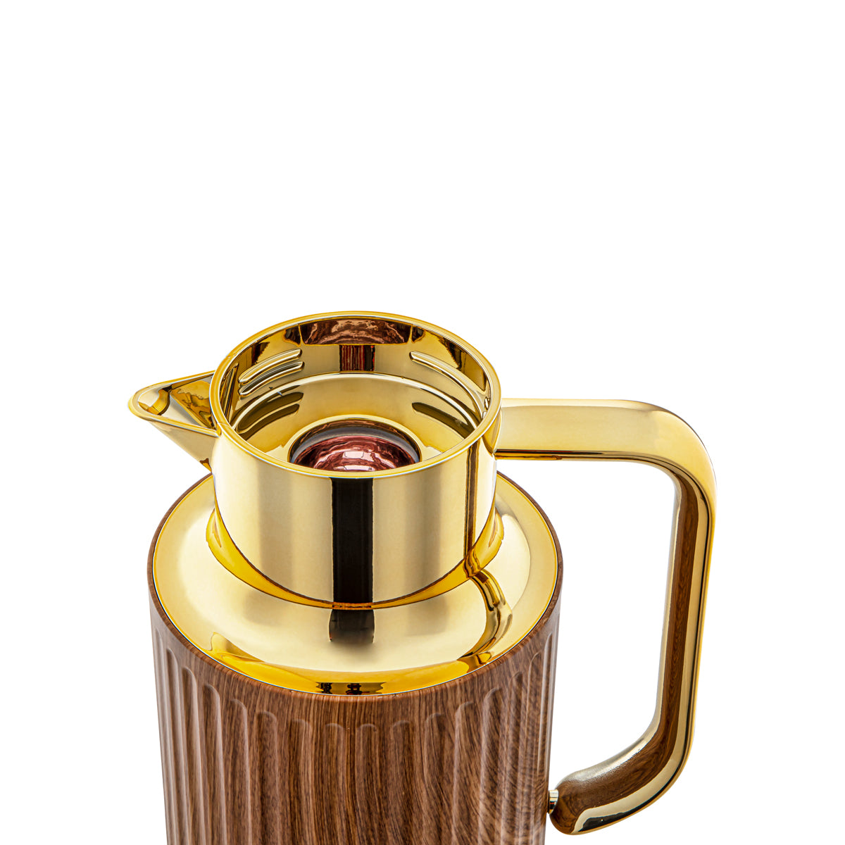 Almarjan Flacon Isotherme 1,6 Litre Bois Clair &amp; Or - 2C122-160 LW/G