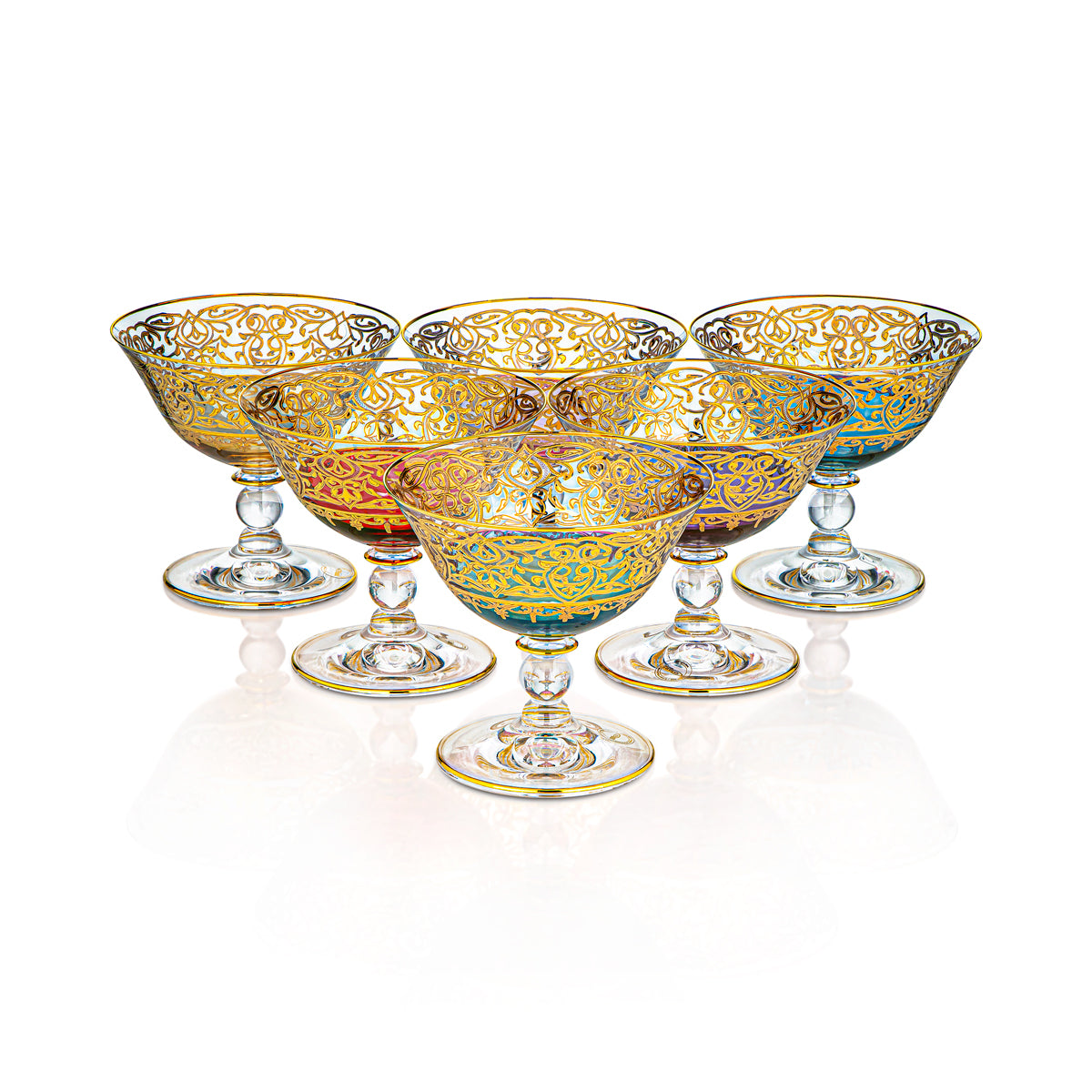 Ensemble de coupes à glace en verre Combi 6 pièces - G955Z-103