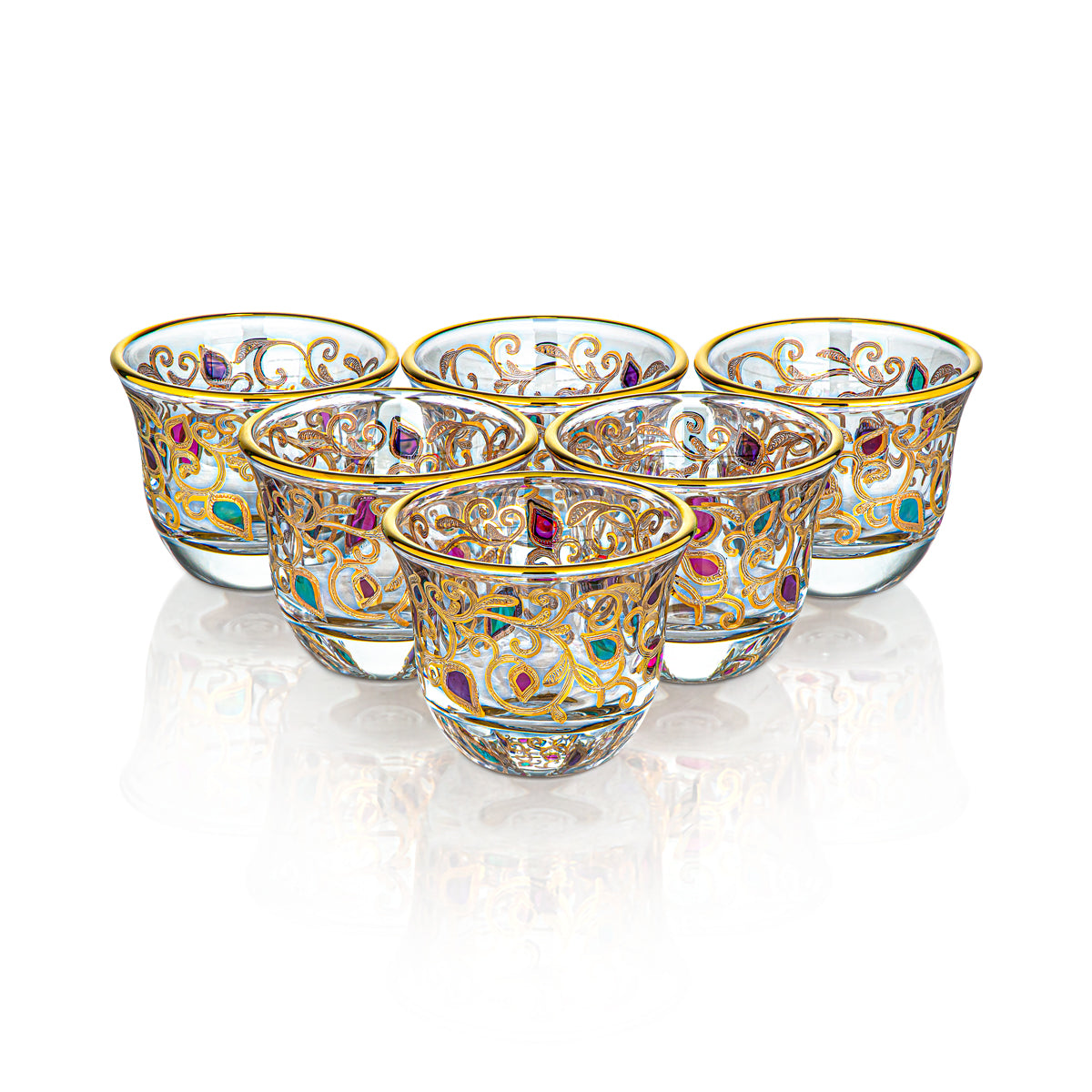 Ensemble de 6 tasses Cawa en verre Combi - G977Z-48