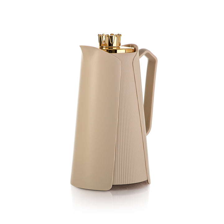 Almarjan 2 Pieces Vacuum Flask Set Beige & Gold - JT21AB-100 BG/G