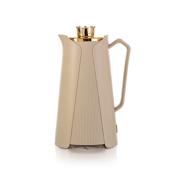 Almarjan 2 Pieces Vacuum Flask Set Beige & Gold - JT21AB-100 BG/G