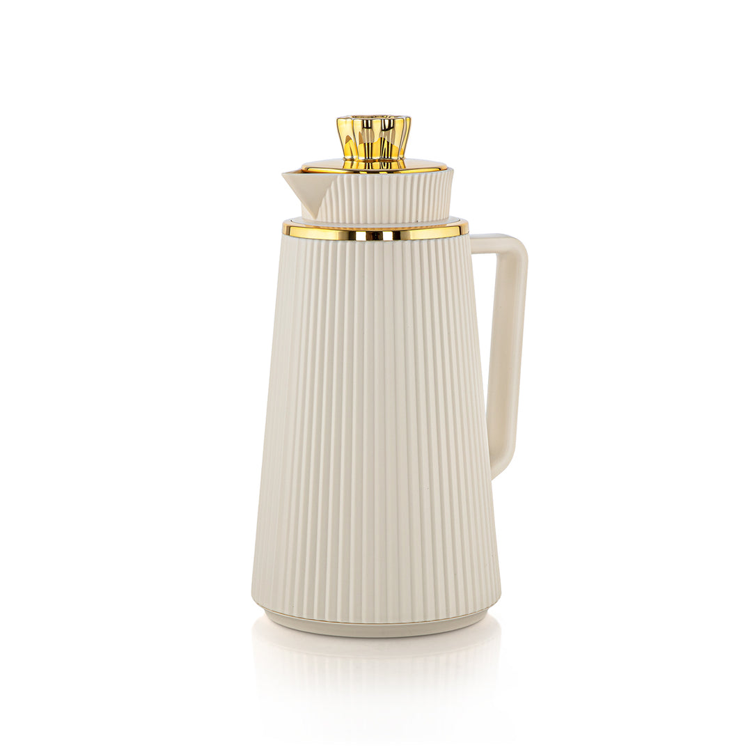 Almarjan 2 Pieces Vacuum Flask Set Ivory & Gold - JT22-100/130 IV/G