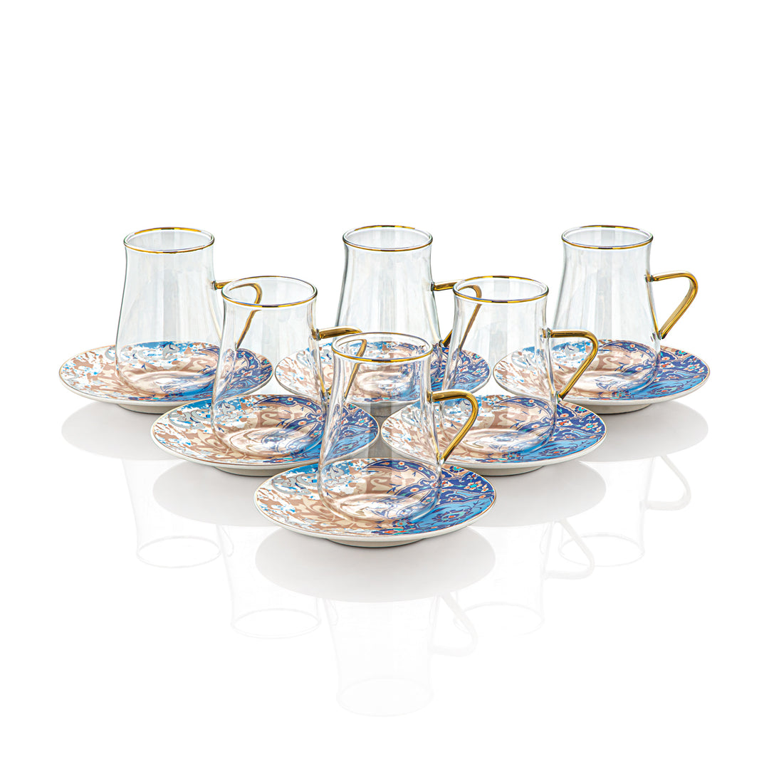 Ensemble de 6 tasses à thé de la collection Fonon d'Almarjan - 3585