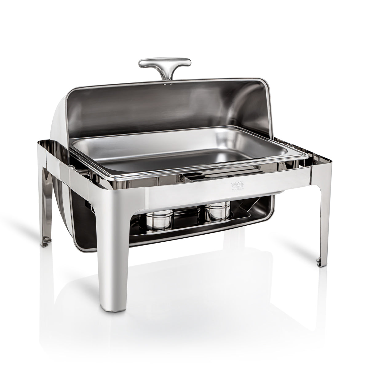 Almarjan 9 Litres Rectangulaire En Acier Inoxydable Chafing Dish Argent - STS0010900