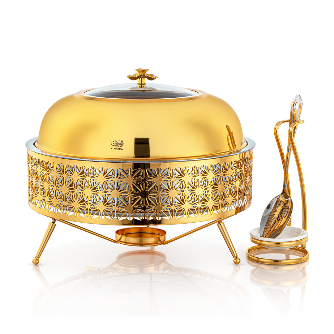 Almarjan 6500 ML Chafing Dish Avec Cuillère Or - STS0012903