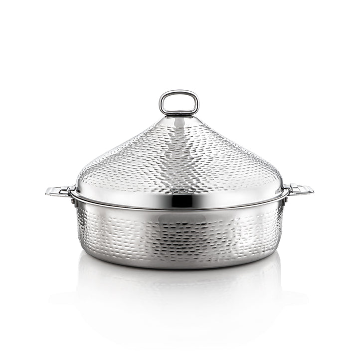 Almarjan 35 CM Collection Abeer Marmite Inox Argenté - Serrure H21M53